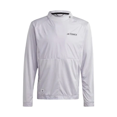 adidas Terrex Pullover Hoodie with Logo Print White HN2927