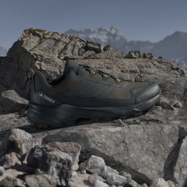 Shop Adidas Terrex Skychaser AX5 GORE-TEX Sepatu Hiking Shadow Olive/Carbon/Bronze Strata JQ2213