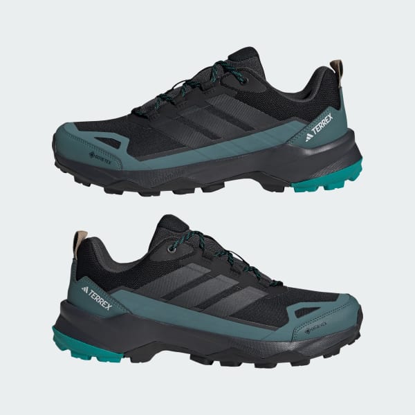 Cheap Adidas Terrex Skychaser AX5 GORE-TEX Kasut Hiking Hitam/Carbon/Teal. JQ2209