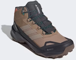 Shop Adidas Terrex Skychaser AX5 Mid GORE-TEX 健行鞋 卡其/米白/橙色 JH7804
