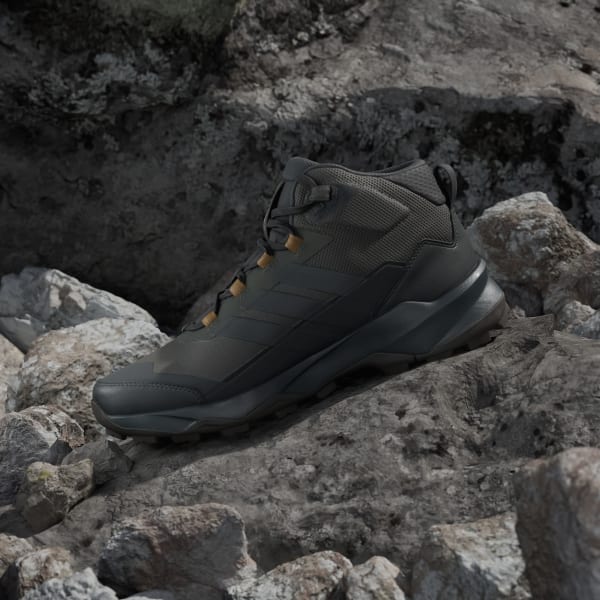 Sizing アディダス テレックス スカイチェイサー AX5 ミッド ゴアテックス ハイキングシューズ シャドウオリーブ/カーボン/ブロンズストラタ JR3980