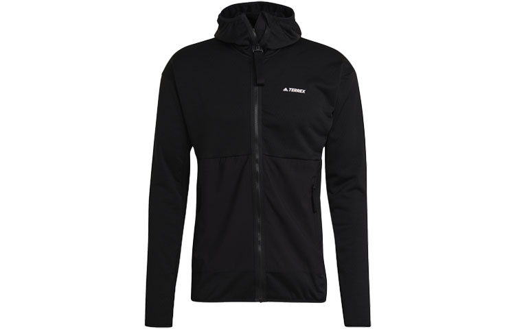 adidas Terrex Solid Color Hooded Jacket Black GI7313