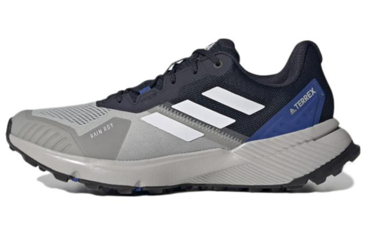 adidas Terrex Soulstride Rain.rdy Trail Running 'Grey Blue' FZ3038