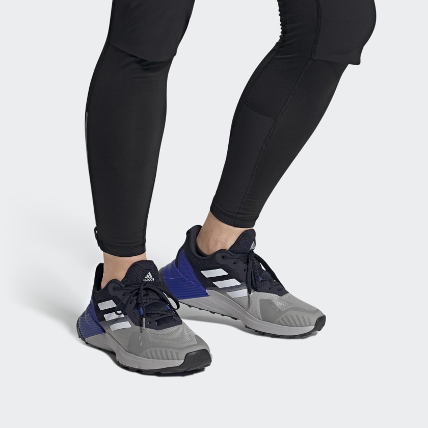 Sizing adidas Terrex Soulstride Trailrunning Schuhe Grau/Blau FY9216
