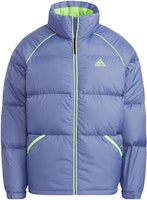 adidas Terrex Super Puffy Jacket Winter Outdoor Blue Down Coat. H20753 adidas Terrex Super Puffy Jacket Winter Outdoor Blue Down Coat. H20753