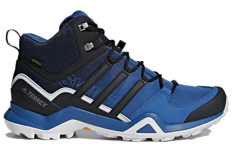 Order adidas Terrex Swift R2 Mid GTX 舒適耐磨 中筒戶外登山鞋 藍黑色