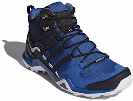 Lookbook adidas Terrex Swift R2 Mid GTX 舒適耐磨 中筒戶外登山鞋 藍黑色