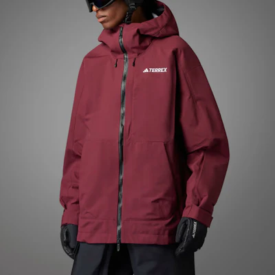 adidas Terrex Techrock 3-Layer Rain.Rdy Jaket Hoodie Merah Bayangan Nylon. IB4219 Lookbook adidas Terrex Techrock 3-Layer Rain.Rdy Jaket Hoodie Merah Bayangan Nylon. IB4219