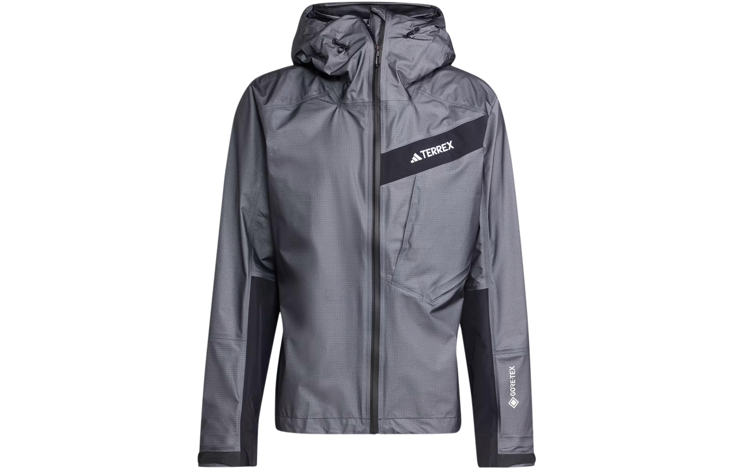 adidas Terrex Techrock Light GTX Active Jacket Carbon Black Hoodie IP1417
