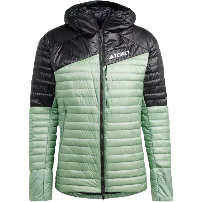 Buy Chaqueta adidas Terrex TECHROCK Slim-Fit Aislada con Capucha Verde Plateado Hombre IP1479