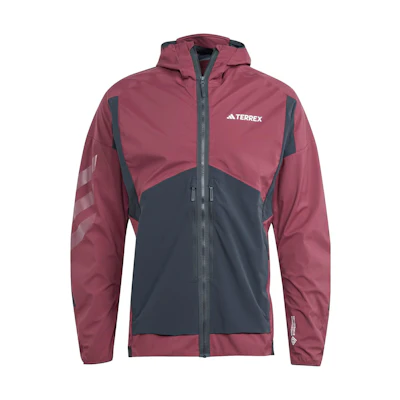 adidas Terrex Techrock Soft Shell Jacket Shadow Red Logo Hoodie Jacket HZ4422