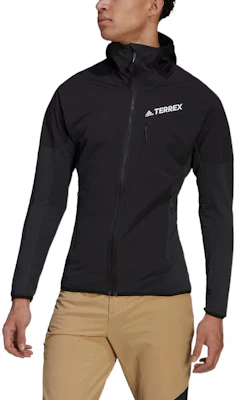 adidas Terrex TR Fleece HDJ Jaket Hoodie Zip Penuh Hitam dengan Logo Cetakan HF0726 Shop adidas Terrex TR Fleece HDJ Jaket Hoodie Zip Penuh Hitam dengan Logo Cetakan HF0726