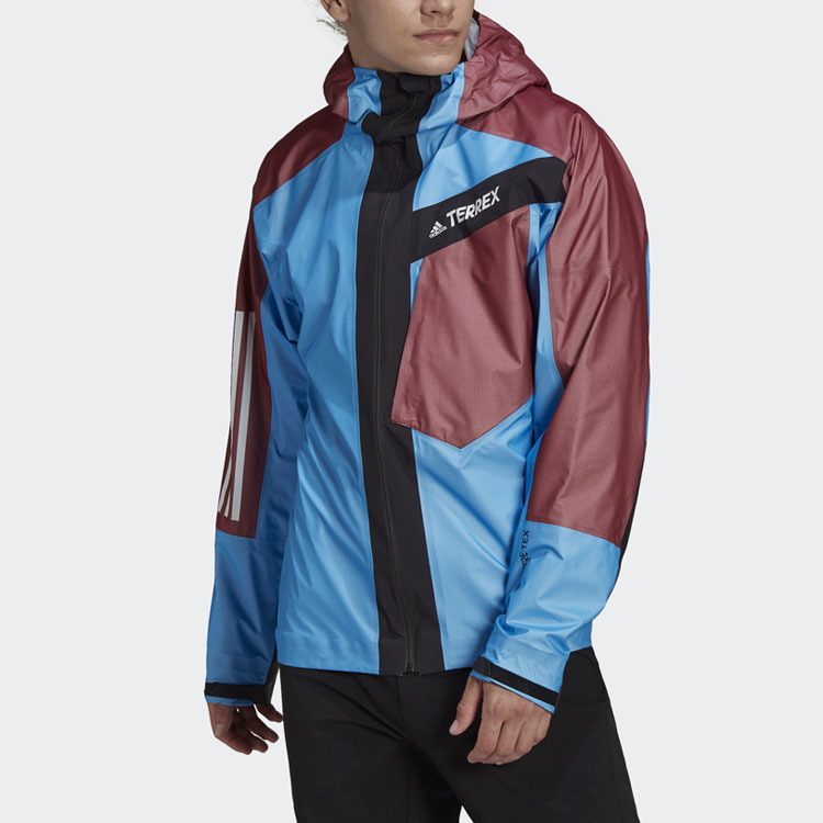 Lookbook adidas Terrex Tr Light GTX Outdoor Waterproof Breathable Jacket  Blue H55948