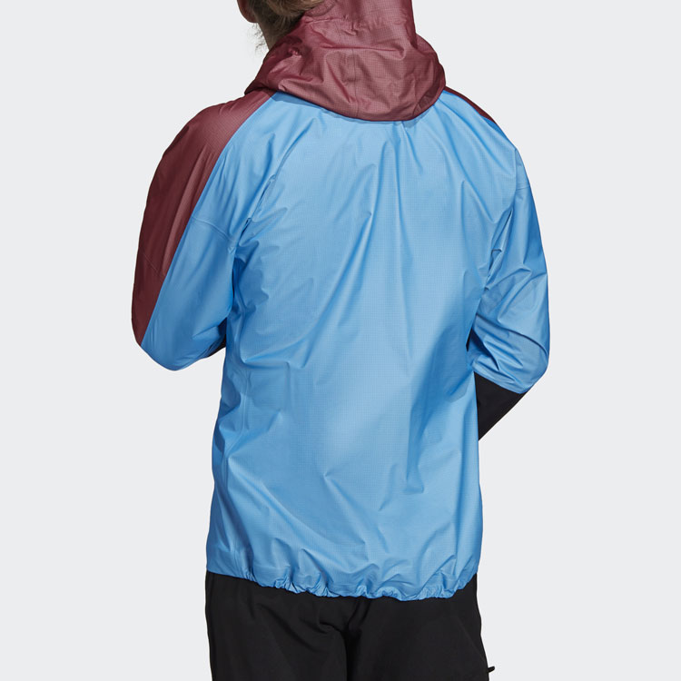 Shop adidas Terrex Tr Light GTX Outdoor Waterproof Breathable Jacket  Blue H55948
