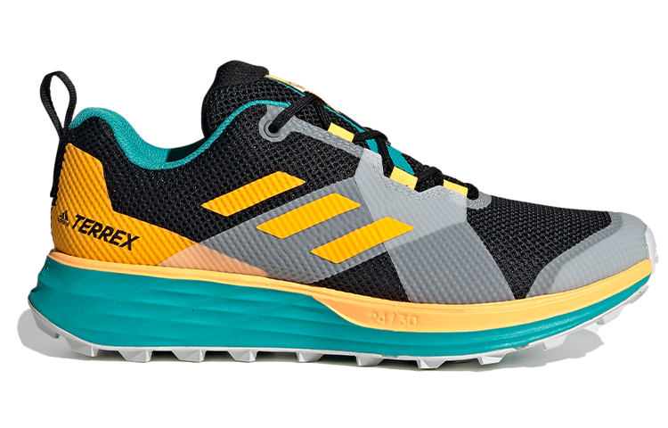 adidas Terrex Two Trail 'Black Yellow Blue' FV8105
