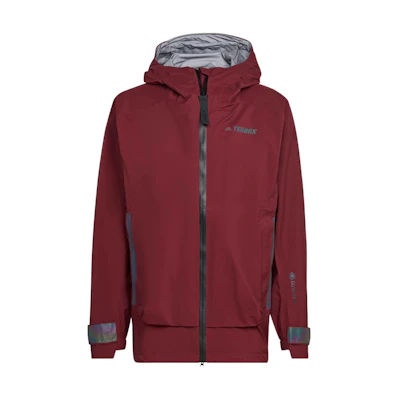 adidas Terrex TXMS GTX Active Hooded Outdoor Jacket for Men - Dark Red HH9172