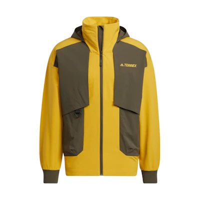 adidas Terrex Voyage Trans Retro Outdoor Zip Jacket Yellow Unisex HN2028