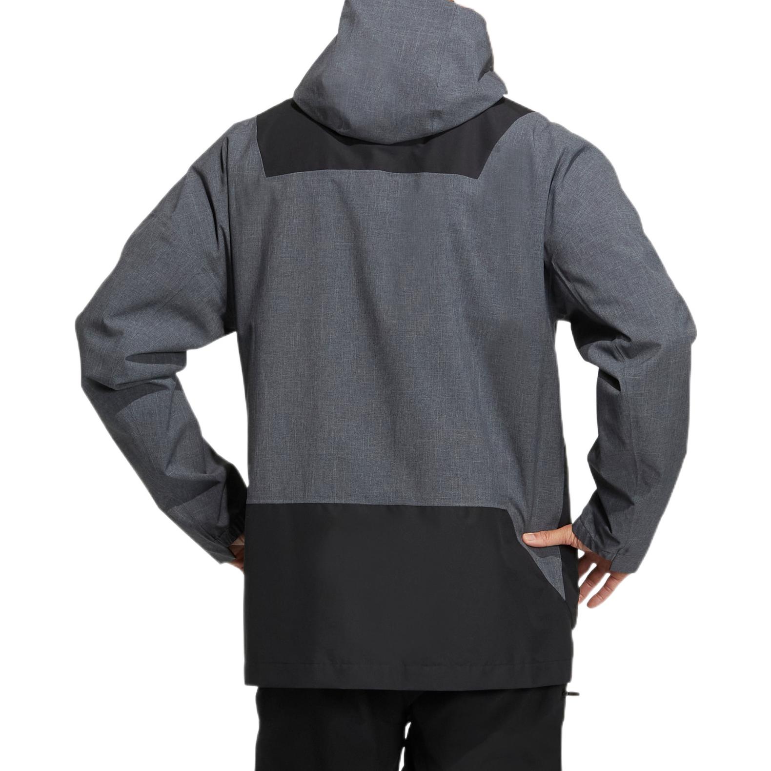 adidas Terrex Voyg 3in1 Waterproof Logo Hoodie Jacket Unisex - Grey HN2026 圖 4