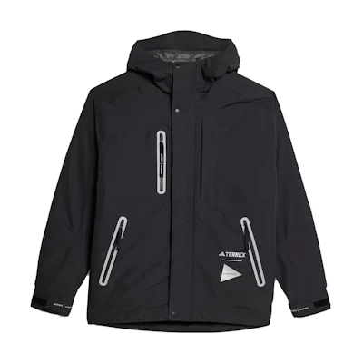 adidas TERREX and wander FW23 3-in-1 Waterproof Down Jacket - Black IJ5895