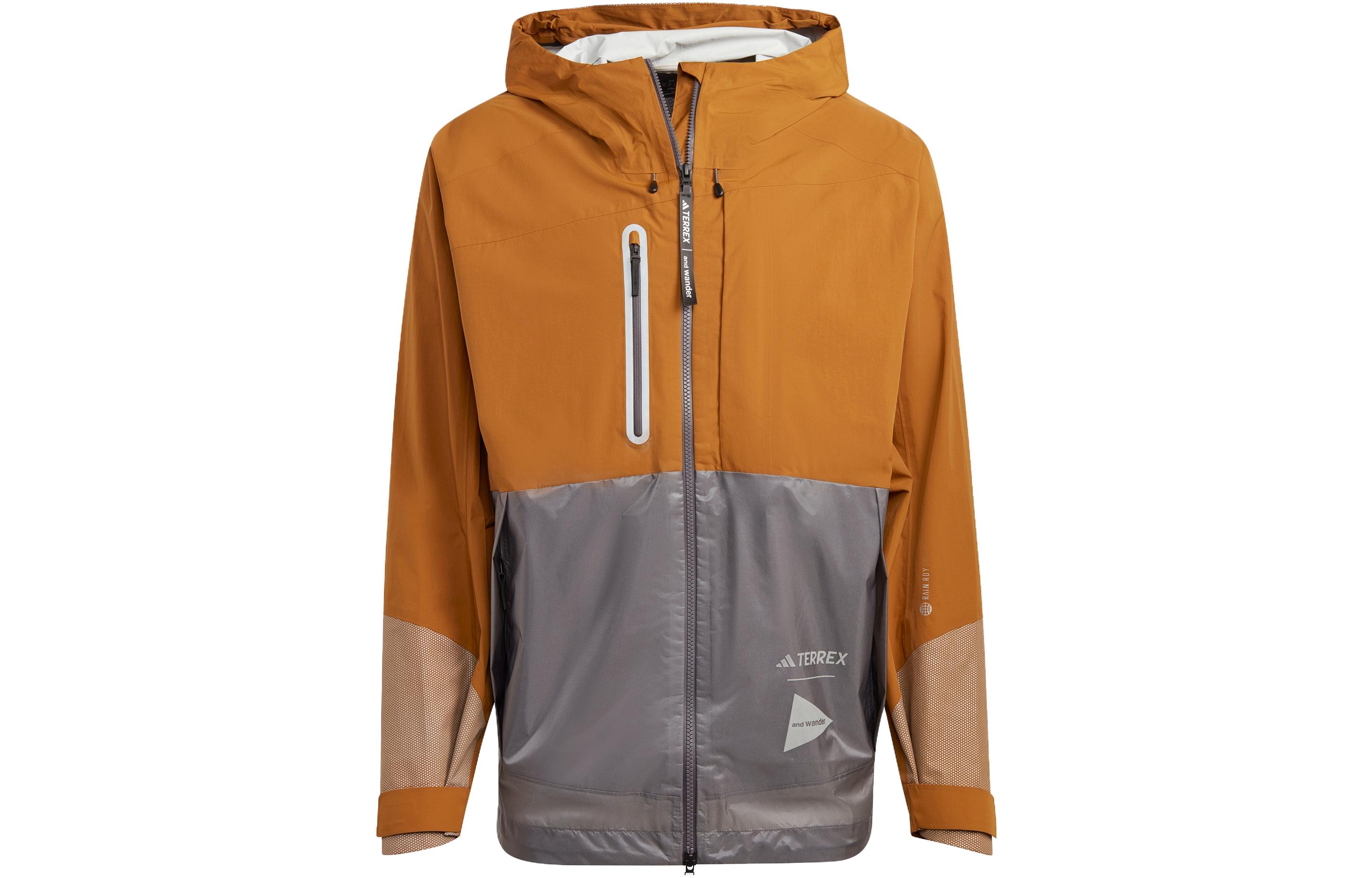 adidas TERREX X And Wander Xploric Rain Rdy Waterproof Windproof Jacket Men HR7146