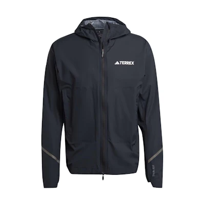 adidas Terrex Xperior 25L RAINRDY Jacket Black Hooded Raincoat IP1423