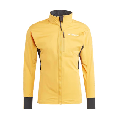 adidas Terrex Xperior Cross-Country Ski Soft Shell Jacket Yellow HZ4414
