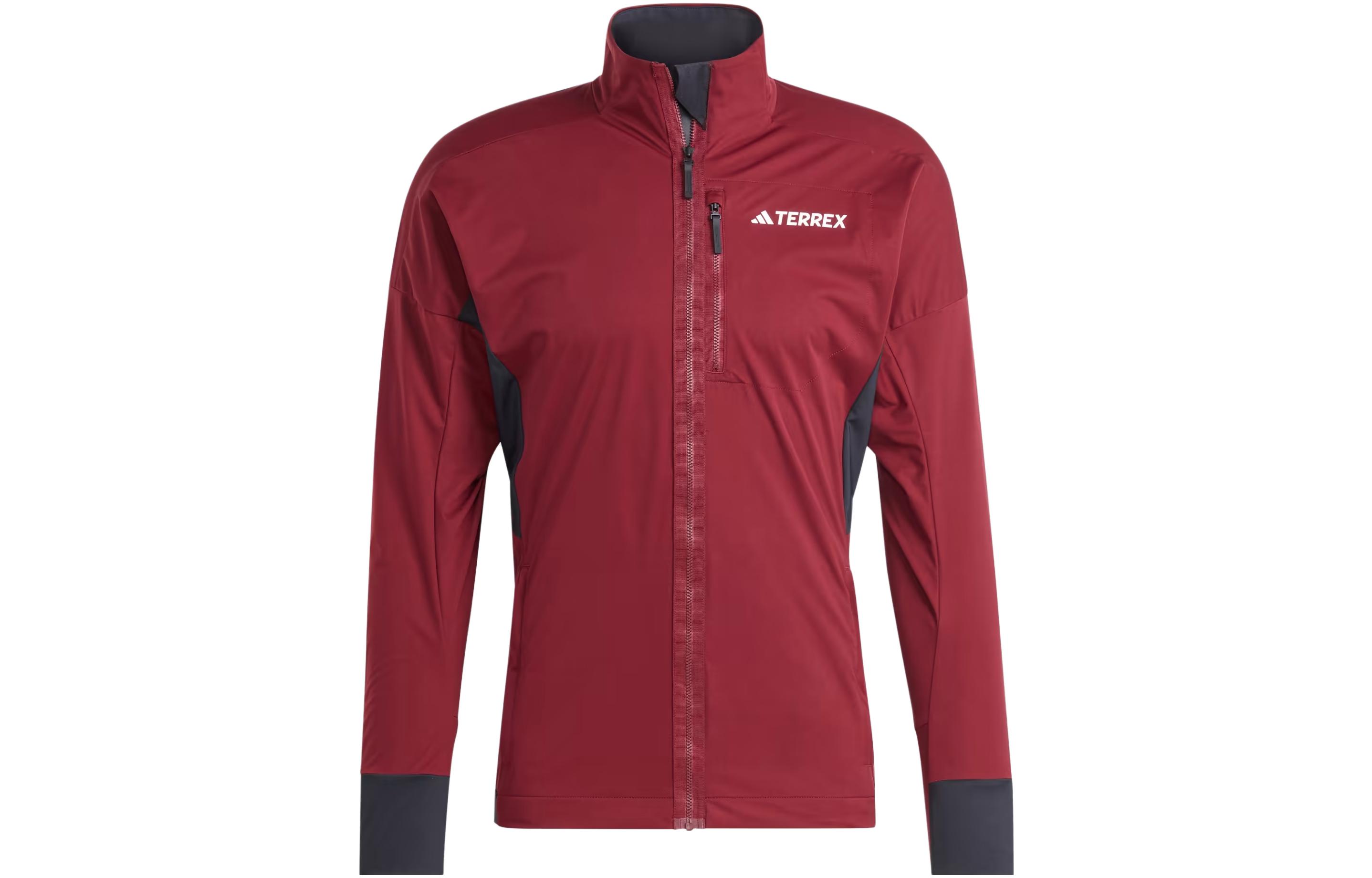 adidas Terrex Xperior Cross-Country Ski Soft Shell Jacket Red HZ4415