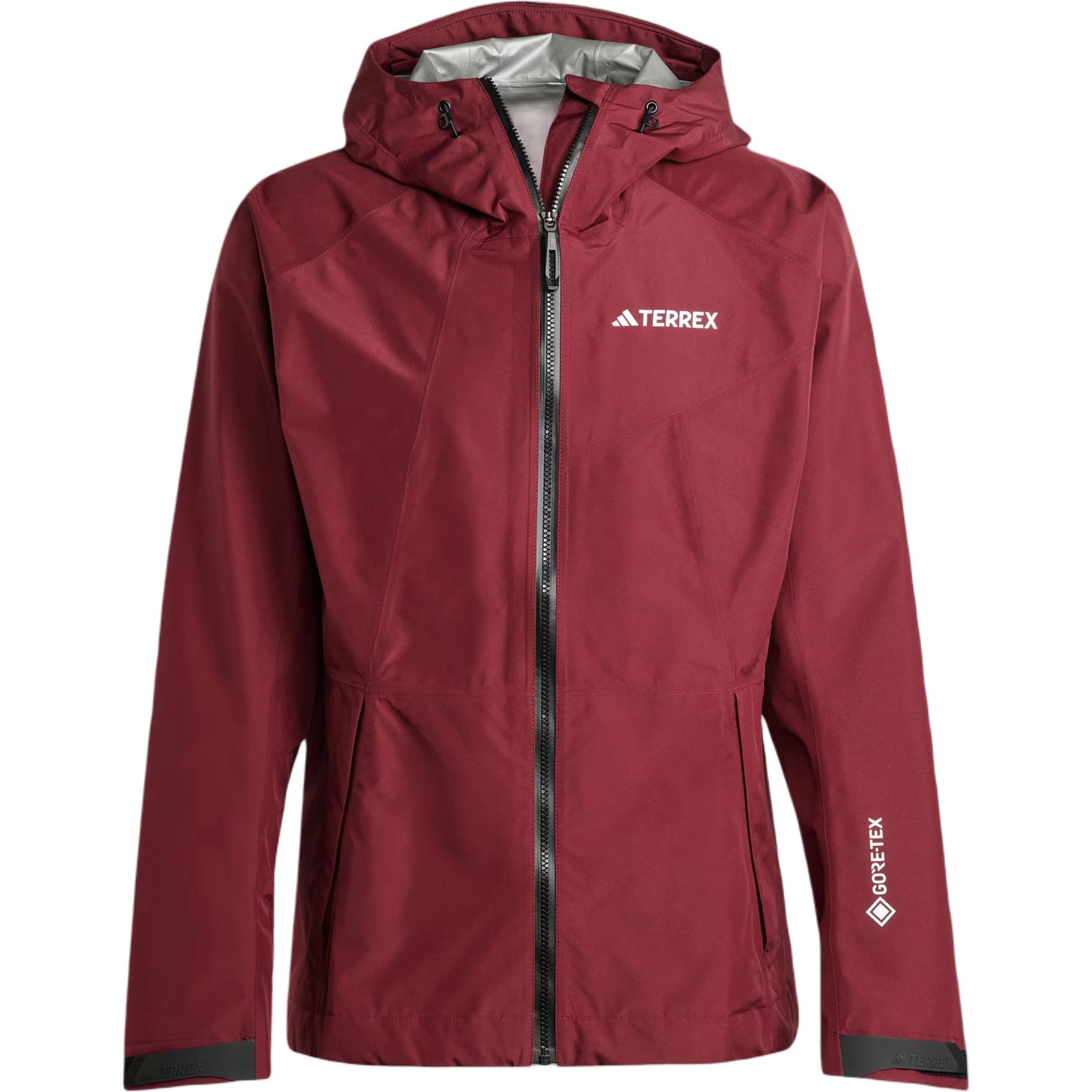 adidas Terrex Xperior GTX Paclite Rain Jacket Shadow Red Hoodie IB4259