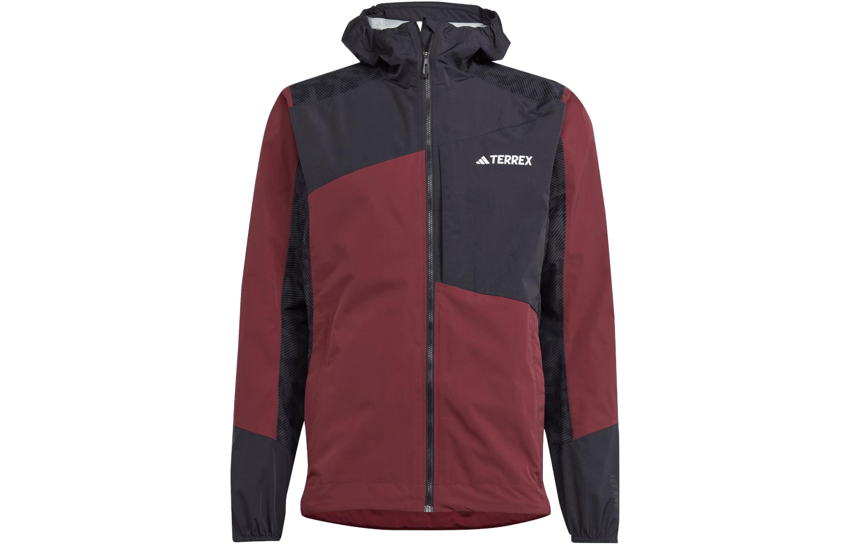 adidas Terrex Xperior Hybrid Rain Jacket Shadow Brown Water-Resistant Jacket IB4958