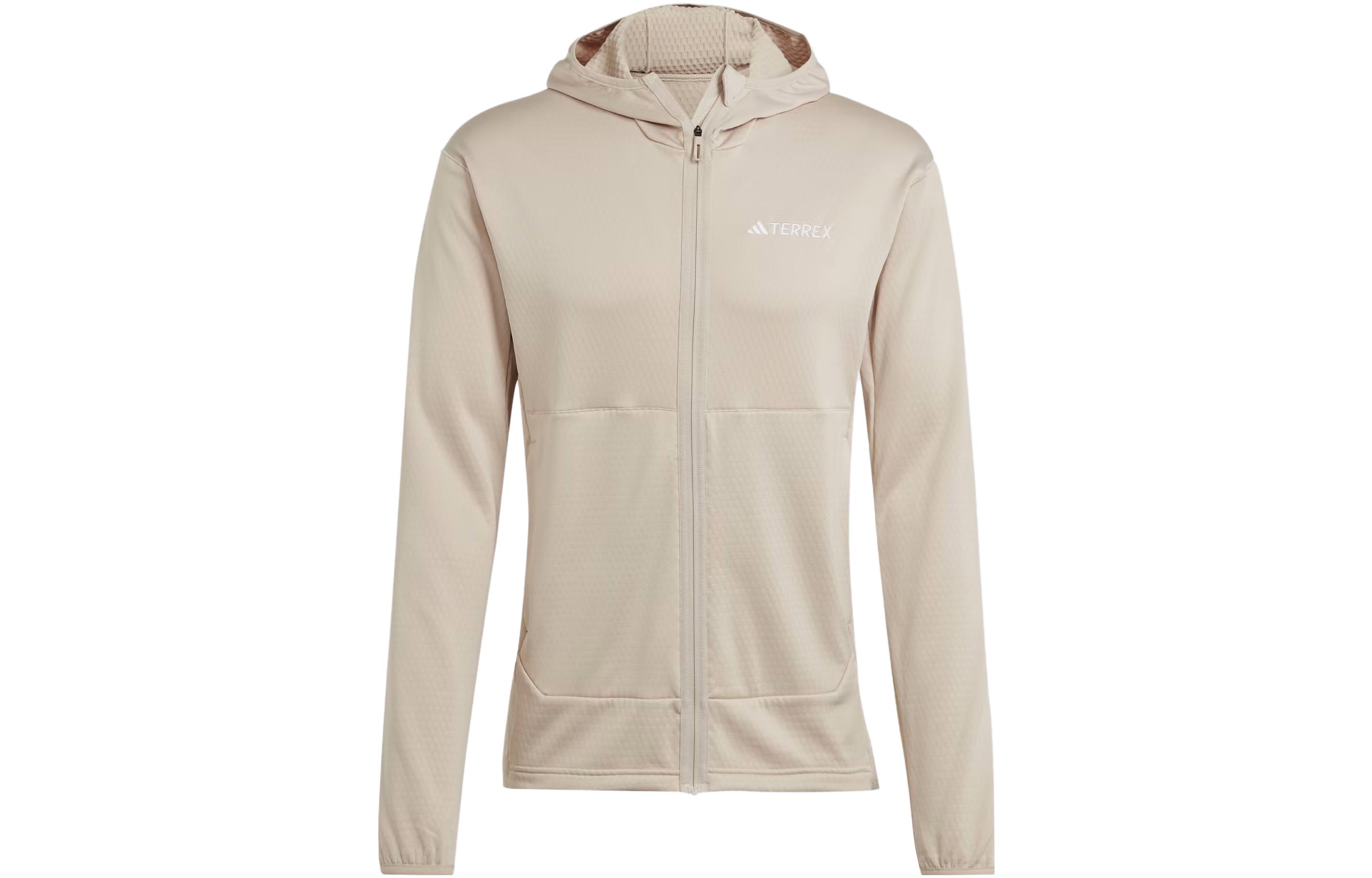 adidas Terrex Xperior Light Fleece Hooded Jacket Beige Hoodie Jacket IB1827