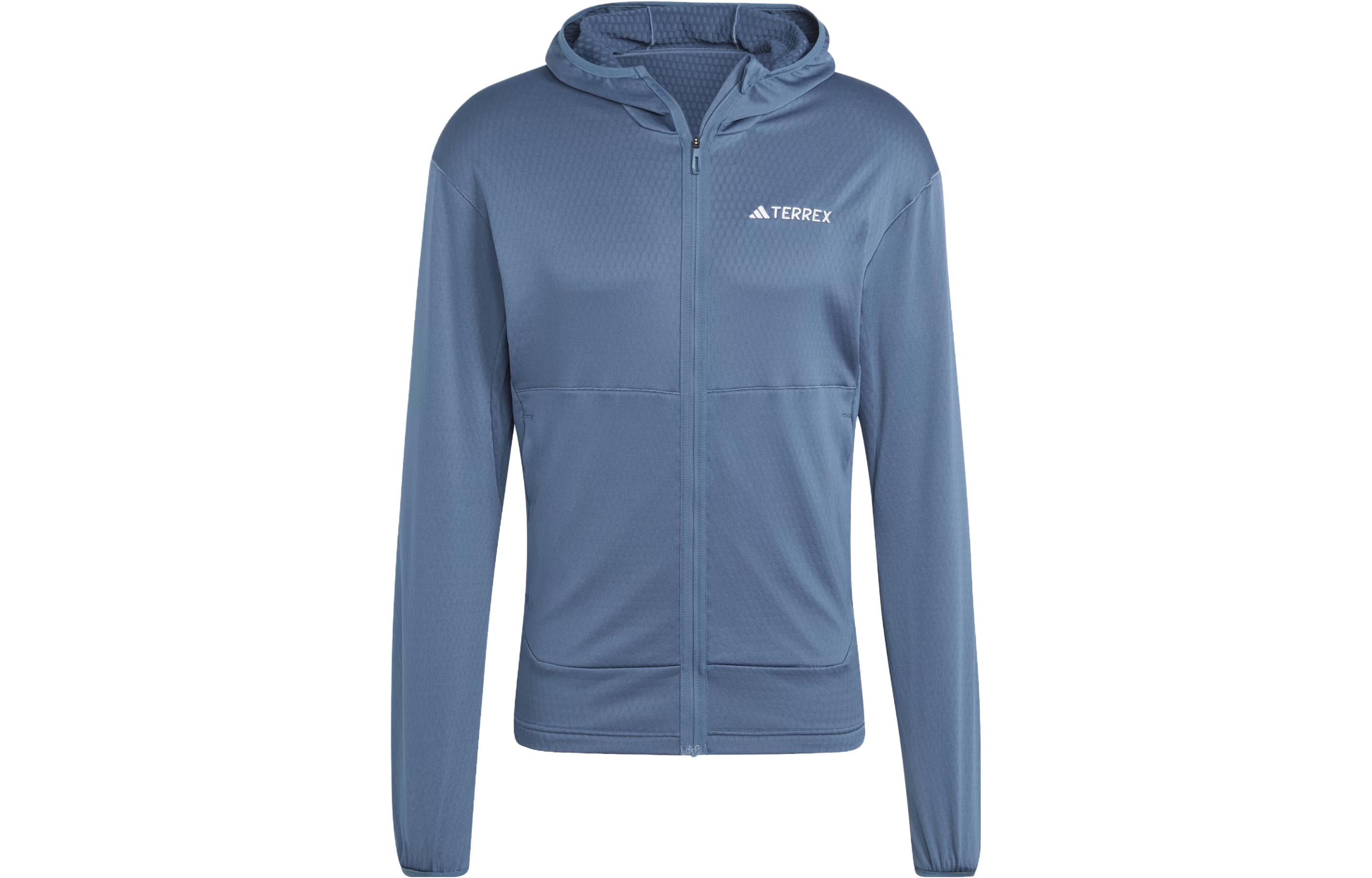 adidas Terrex Xperior Light Fleece Hooded Jacket Steel Blue Hoodie Jacket IB1828