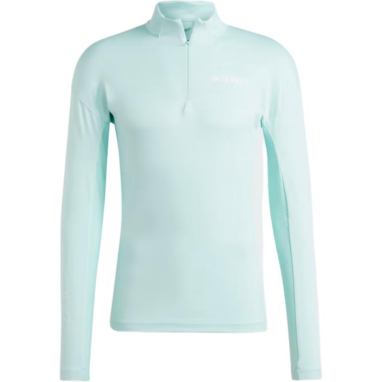 adidas TERREX Xperior Long Sleeve Sweatshirt Half-Shiny Aqua Green IB1908