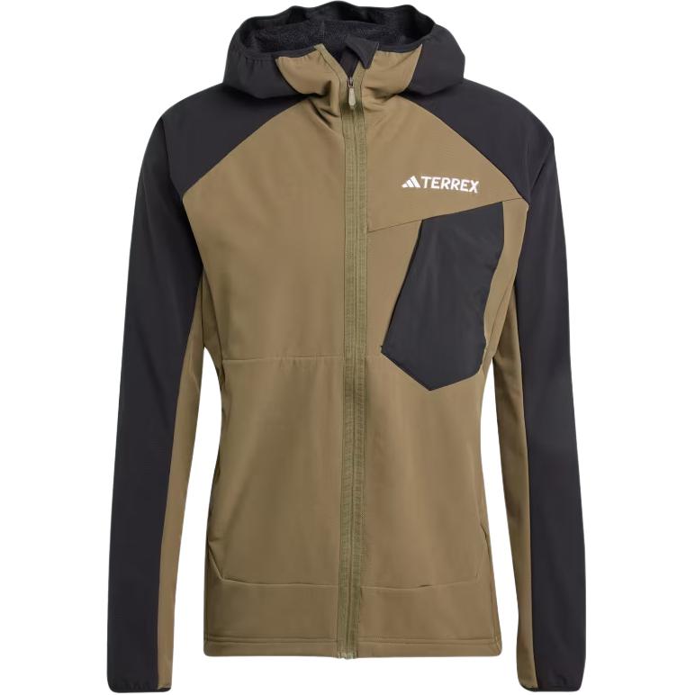 adidas Terrex Xperior Softshell Fleece Hooded Jacket Beige/Black IW9442