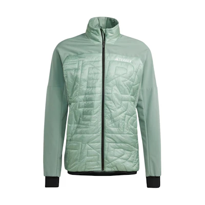 adidas Terrex Xperior Varilite Hybrid Primaloft Jacket Silver Green IP1475