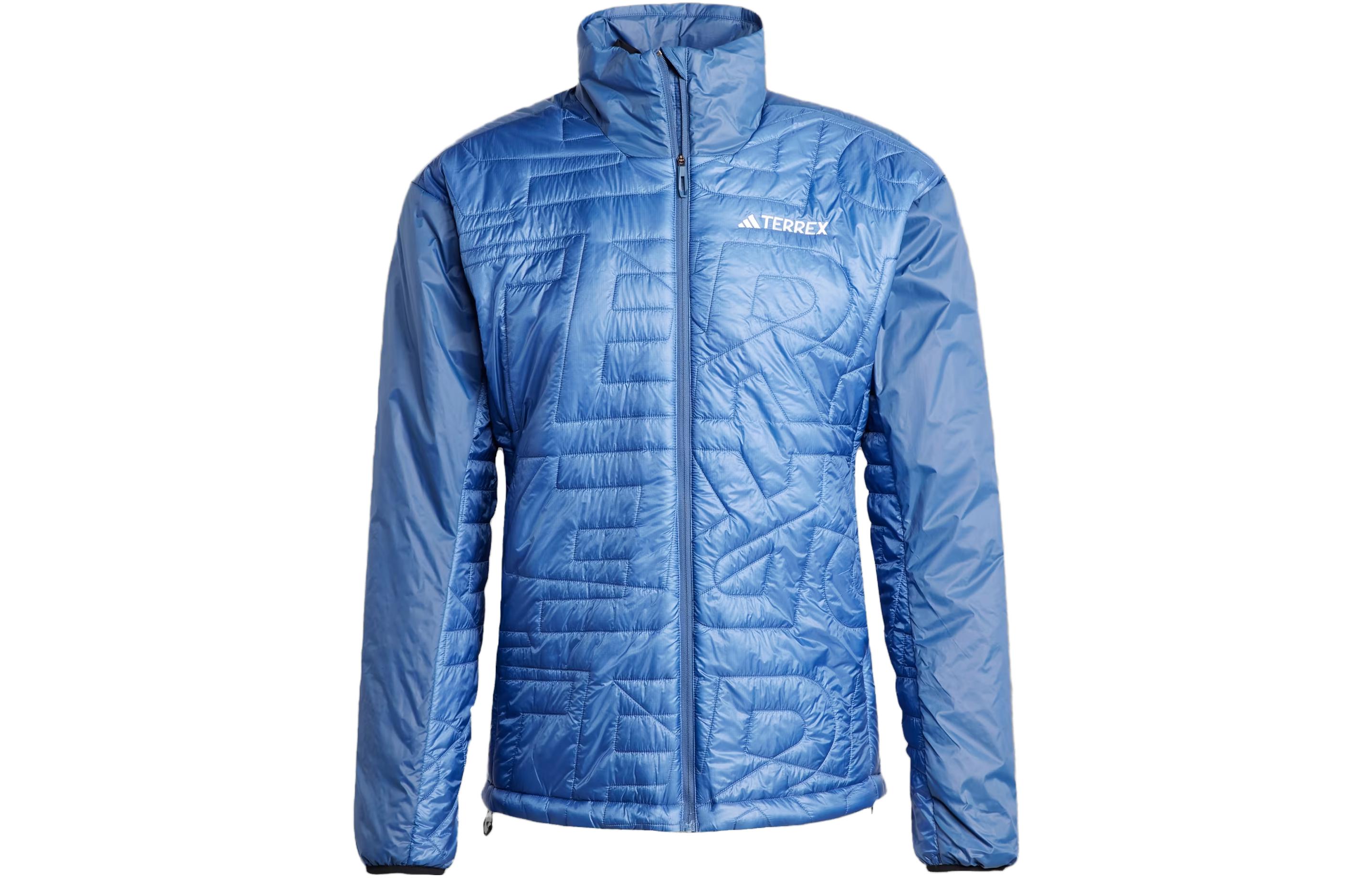adidas Terrex Xperior Varilite Primaloft Jacket Steel Blue Logo Outdoor Wear IB4235