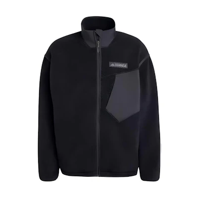 adidas Terrex Xploric High Pile Fleece Jacket Black IZ4995