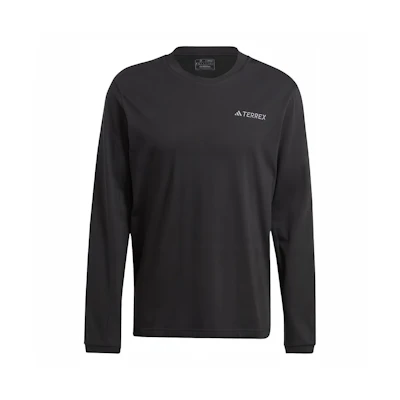 adidas TERREX Xploric Logo Long Sleeve Crewneck Sweatshirt Black () IN4615