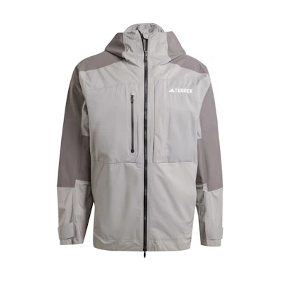 adidas TERREX XPLORIC RAINRDY Letter Print Colorblock Jacket Silver/Beige Unisex IP1447