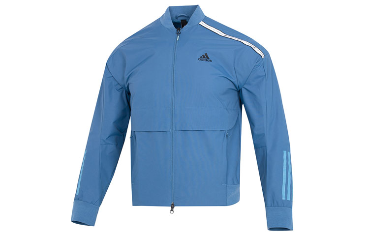 adidas TH Bom Woven Striped Casual Jacket Navy Blue - Sportswear HM5162