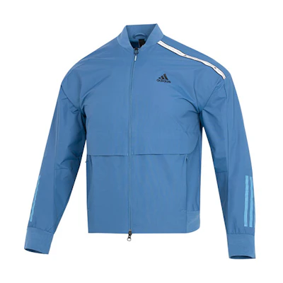 adidas TH Bom Woven Striped Casual Jacket Navy Blue - Sportswear HM5162