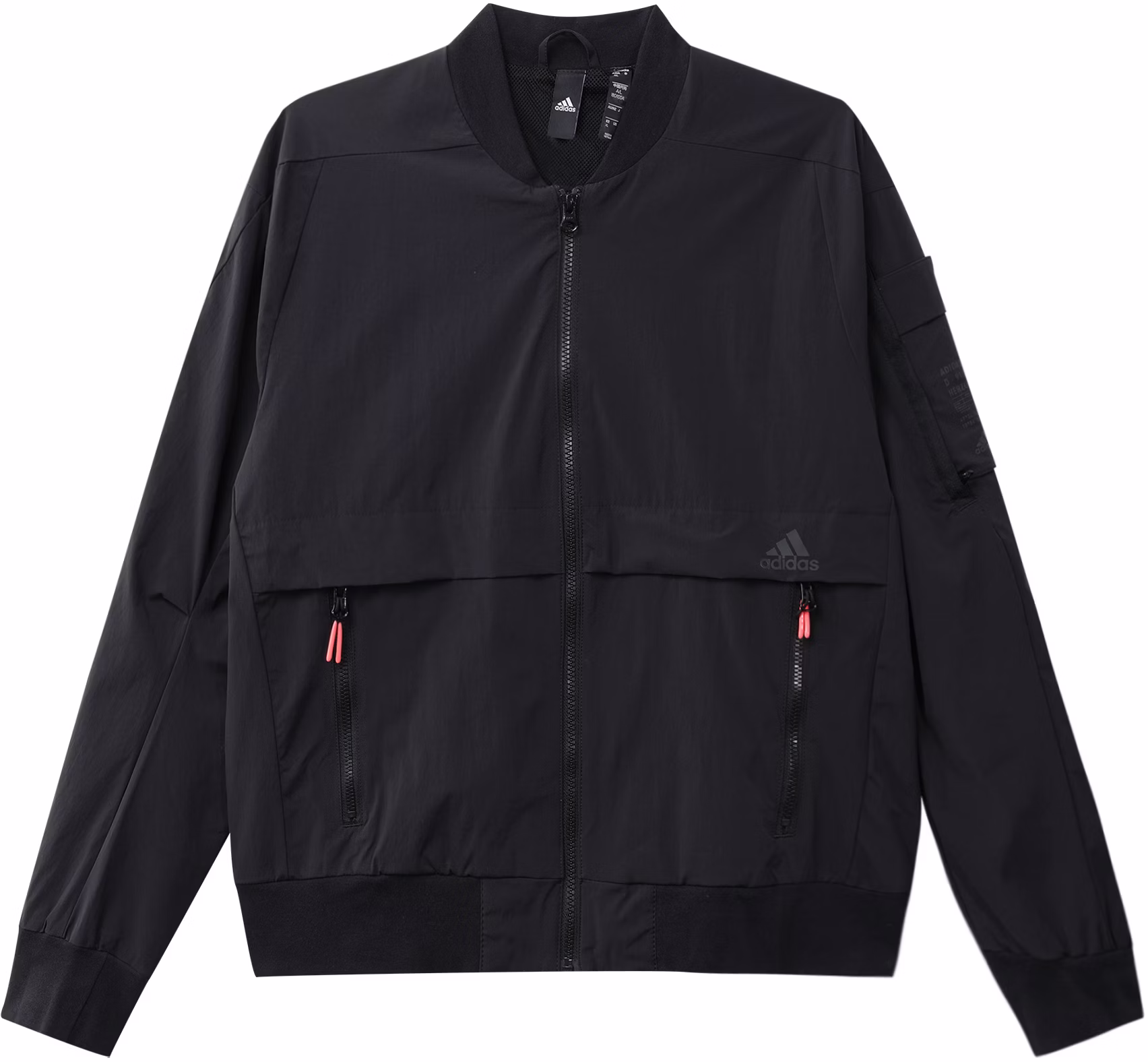 adidas-th-bomb-casual-fit-black-zip-up-bomber-jacket-gf-4030