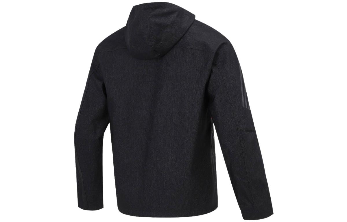 adidas TH DNM WVJK Logo Printed Black Hoodie Jacket HE9904 圖 3