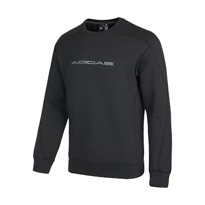adidas TH Eng Sweat Logo Graphic Pullover Casual Sweatshirt Black H39272