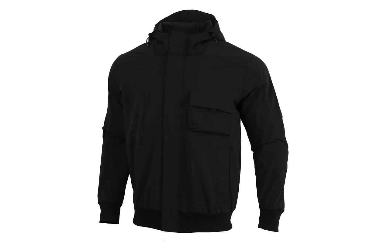 adidas TH JKT South Casual Sports Multi-Pocket Hoodie Jacket Black GR6952