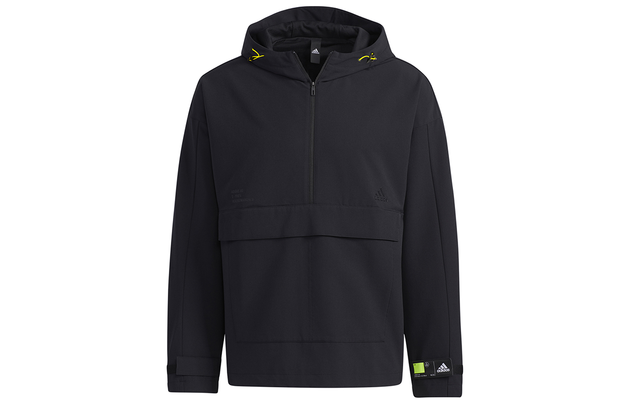 adidas TH JKT WV Anorak Jacket Black Long-Sleeve Hoodie GP0966