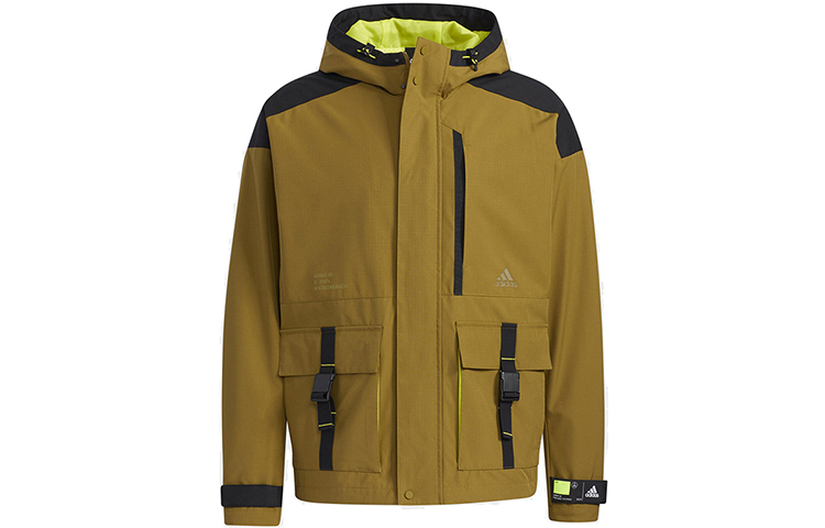 adidas TH Jkt WV Hooded Sports Jacket Brown - GP0989