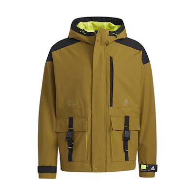 adidas TH Jkt WV Hooded Sports Jacket Brown - GP0989