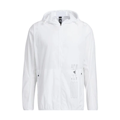 adidas Th Lite Wvjk Solid White Sports Hoodie Jacket HE9917