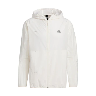 adidas TH LW WV Jacket Solid Logo Zip-Up Pink White IA8136