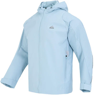 adidas TH MH WV JKT Solid Color Logo Print Casual Hooded Jacket HY5833 Buy adidas TH MH WV JKT Solid Color Logo Print Casual Hooded Jacket HY5833